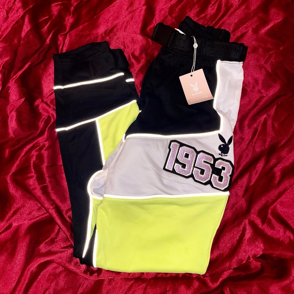 Missguided x Playboy Reflective Sweatpants